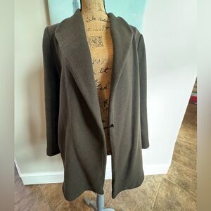 Zara Green coat jacket size Large